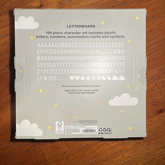 Moon and stars letter board - Picture 2 of 2